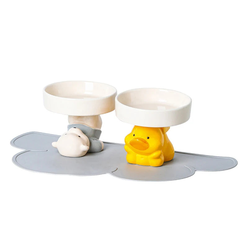 Playful Animal Pet Tableware