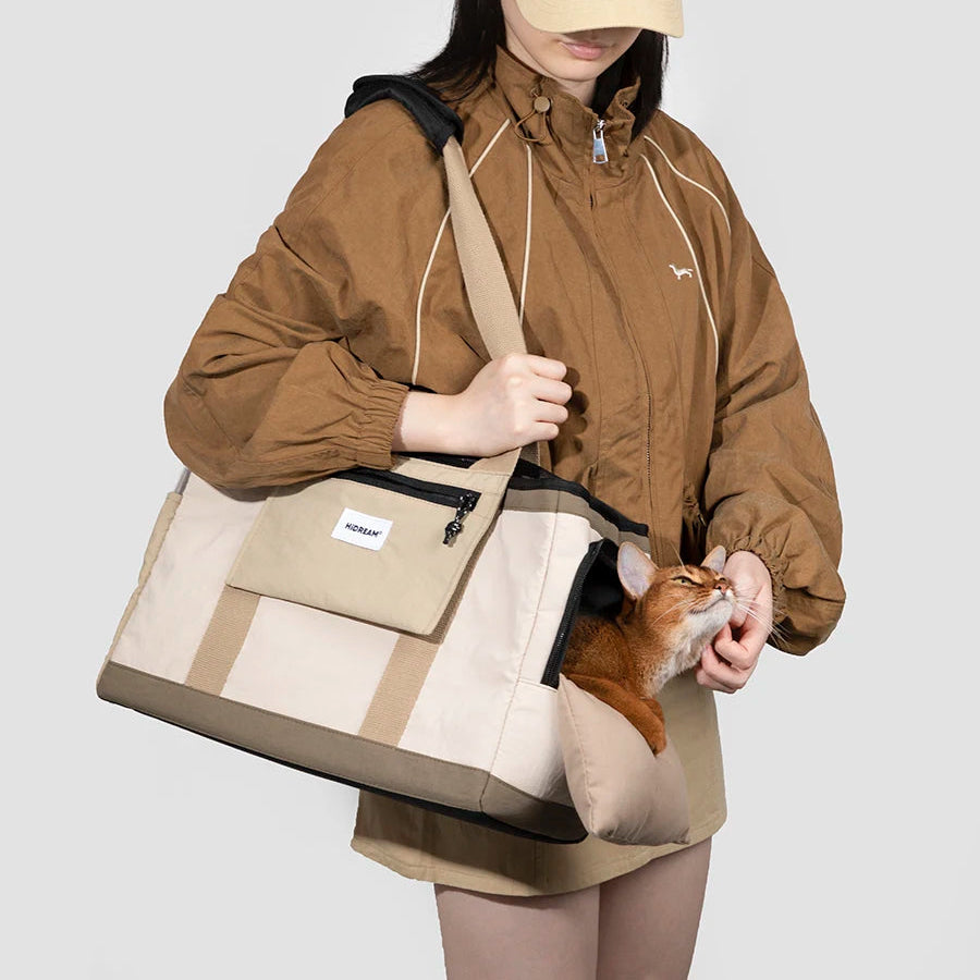 Portable Foldable Pet Travel Over The Shoulder Carrier Bag