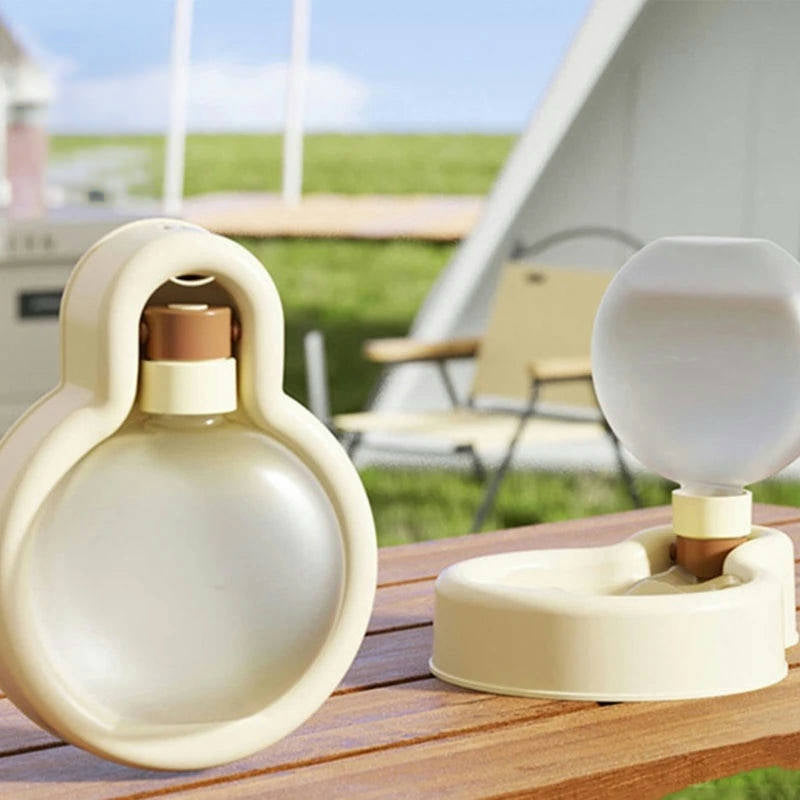 Portable Pet Water Bottle Bowl Dispenser