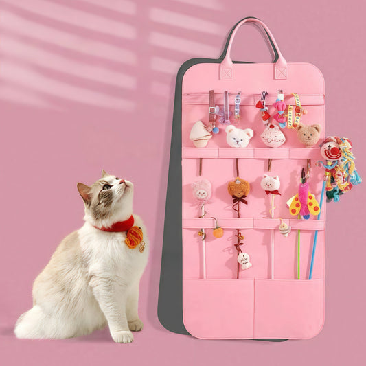 Pet Wall Hang Organiser Storage Bag for Cat Toys
