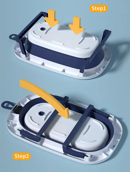 Real-time Temperature Folding Silicone Pet Bathtub