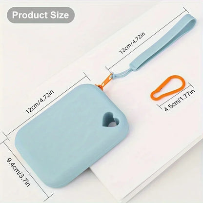 Heart Cut Out Portable Silicone Storage Pet Snack Bag