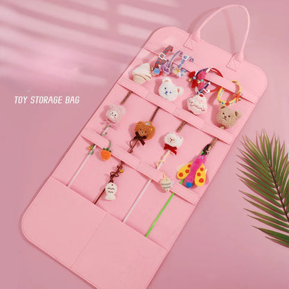 Pet Wall Hang Organiser Storage Bag for Cat Toys