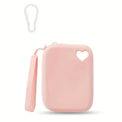 Heart Cut Out Portable Silicone Storage Pet Snack Bag