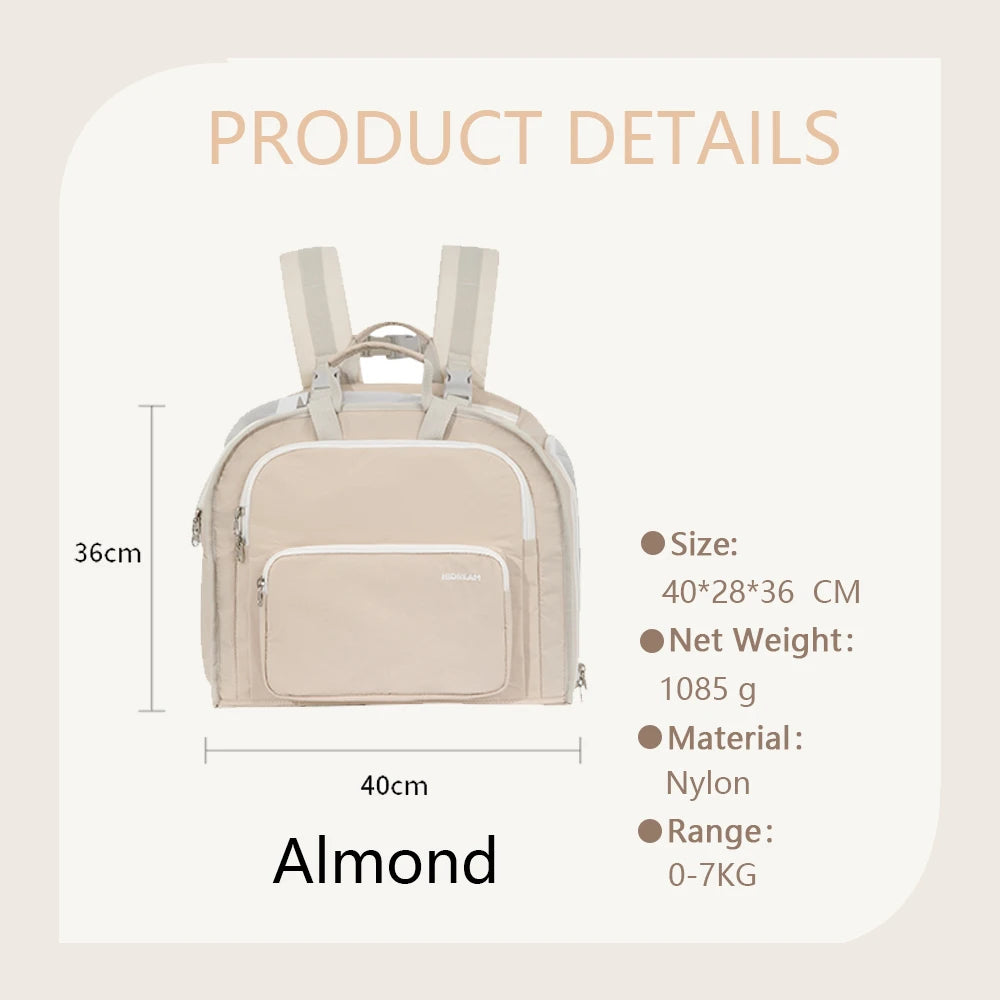 Soft-Sided Multipurpose Pet Carrier Backpack