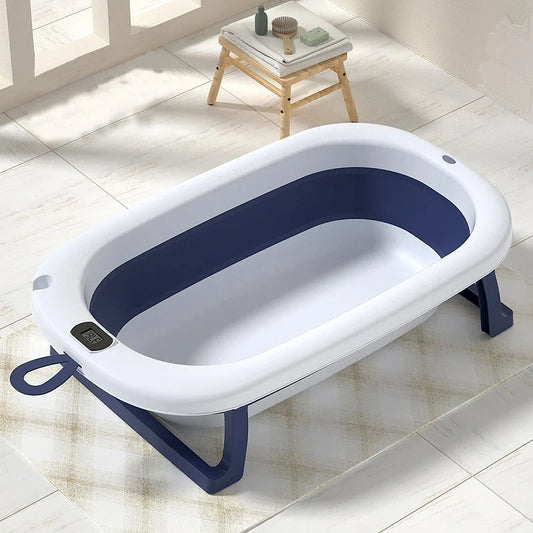 Real-time Temperature Folding Silicone Pet Bathtub