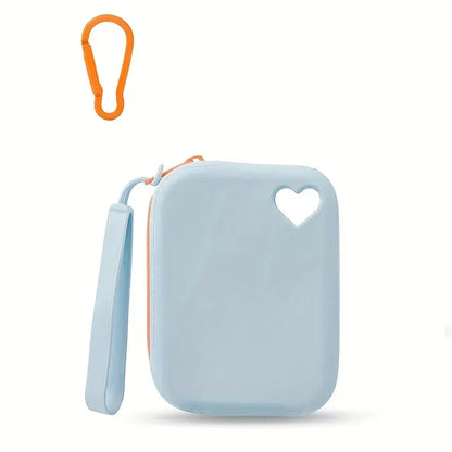 Heart Cut Out Portable Silicone Storage Pet Snack Bag