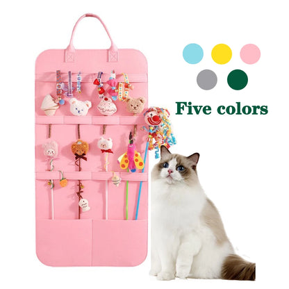 Pet Wall Hang Organiser Storage Bag for Cat Toys